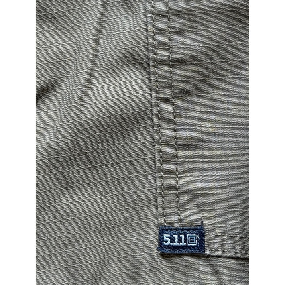 5.11 Tactical Cargo Shorts Mens 34 Olive Green Ripstop Utility Hiking Outdoor - Picture 5 of 7